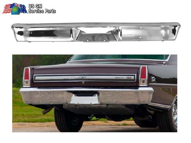 Bumper: Nova 66-67 REAR Chevy II